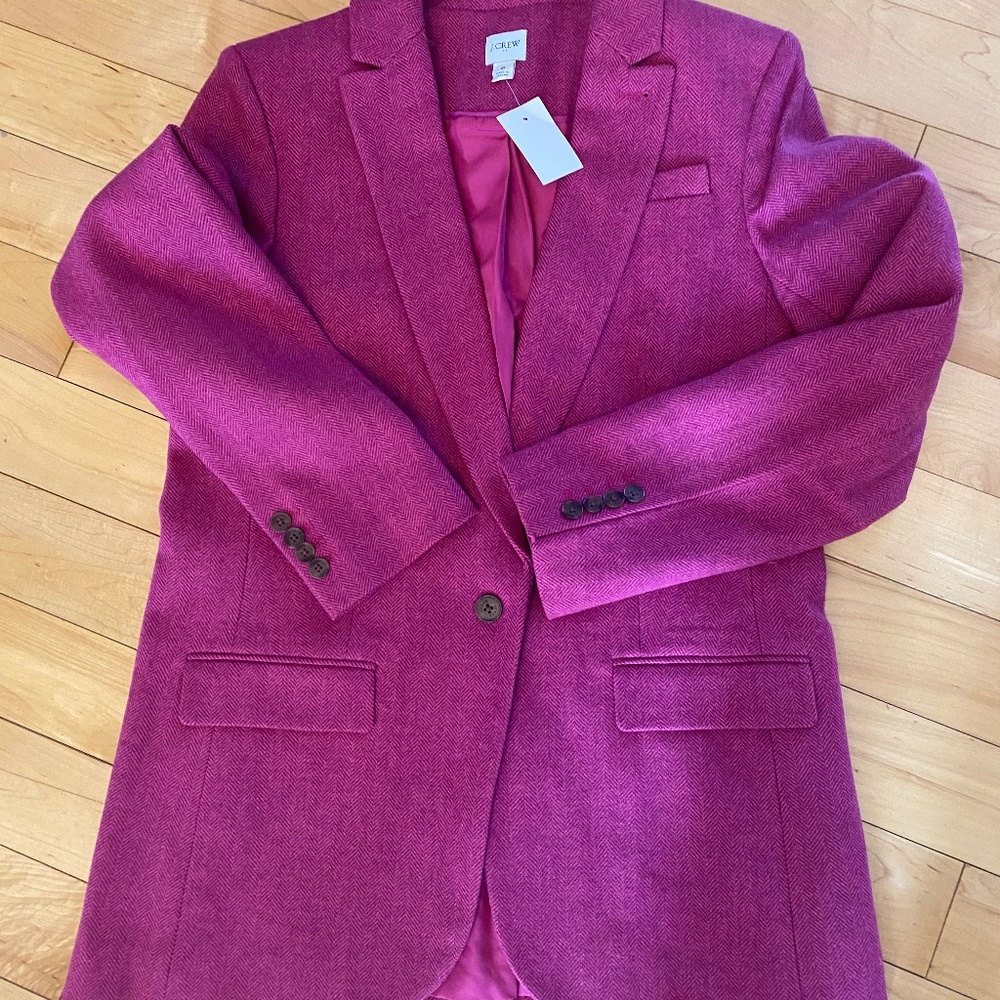 NWT J Crew Factory Relaxed One Button Blazer